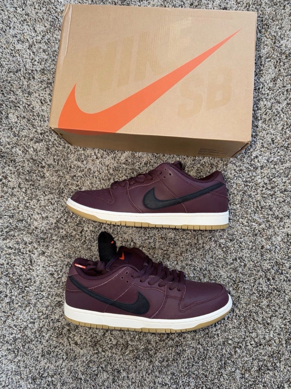Nike SB Dunk Low Pro ISO Burgundy Crush — 41, Novo