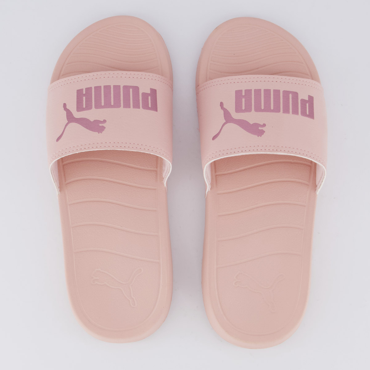Chinelo Puma Popcat 20 BDP Logo Feminino Rosa