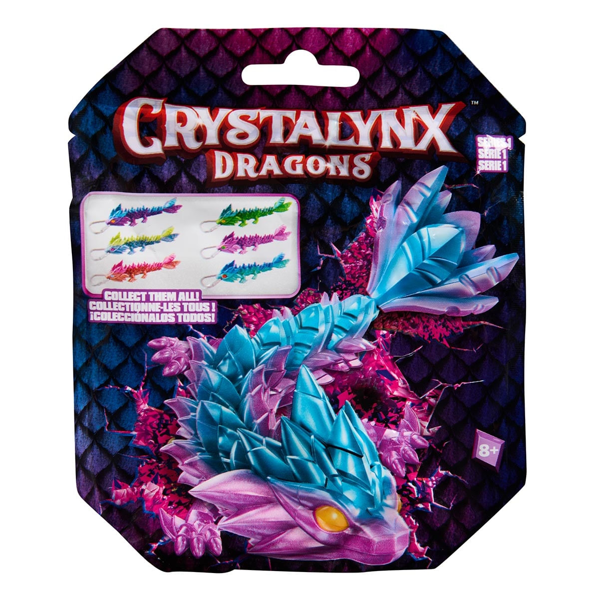Chaveiro Surpresa com Mini Dragão Articulado - Crystalynx