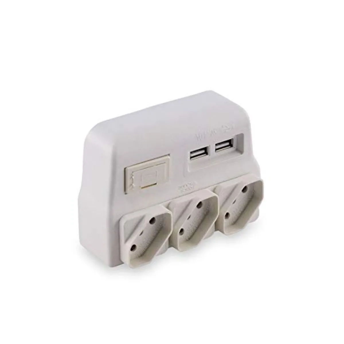 PROTETOR 3T, 2P+T C/ CARREGADOR USB PR FORCELINE