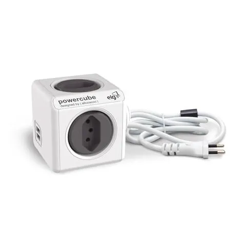 Filtro Linha PowerCube 4 Tomadas 2 USB 3m ELG