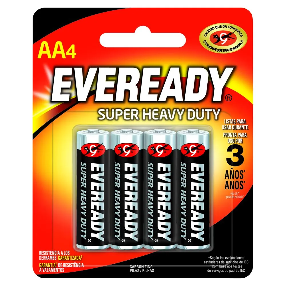 PILHA PEQUENA AA SM EVEREADY