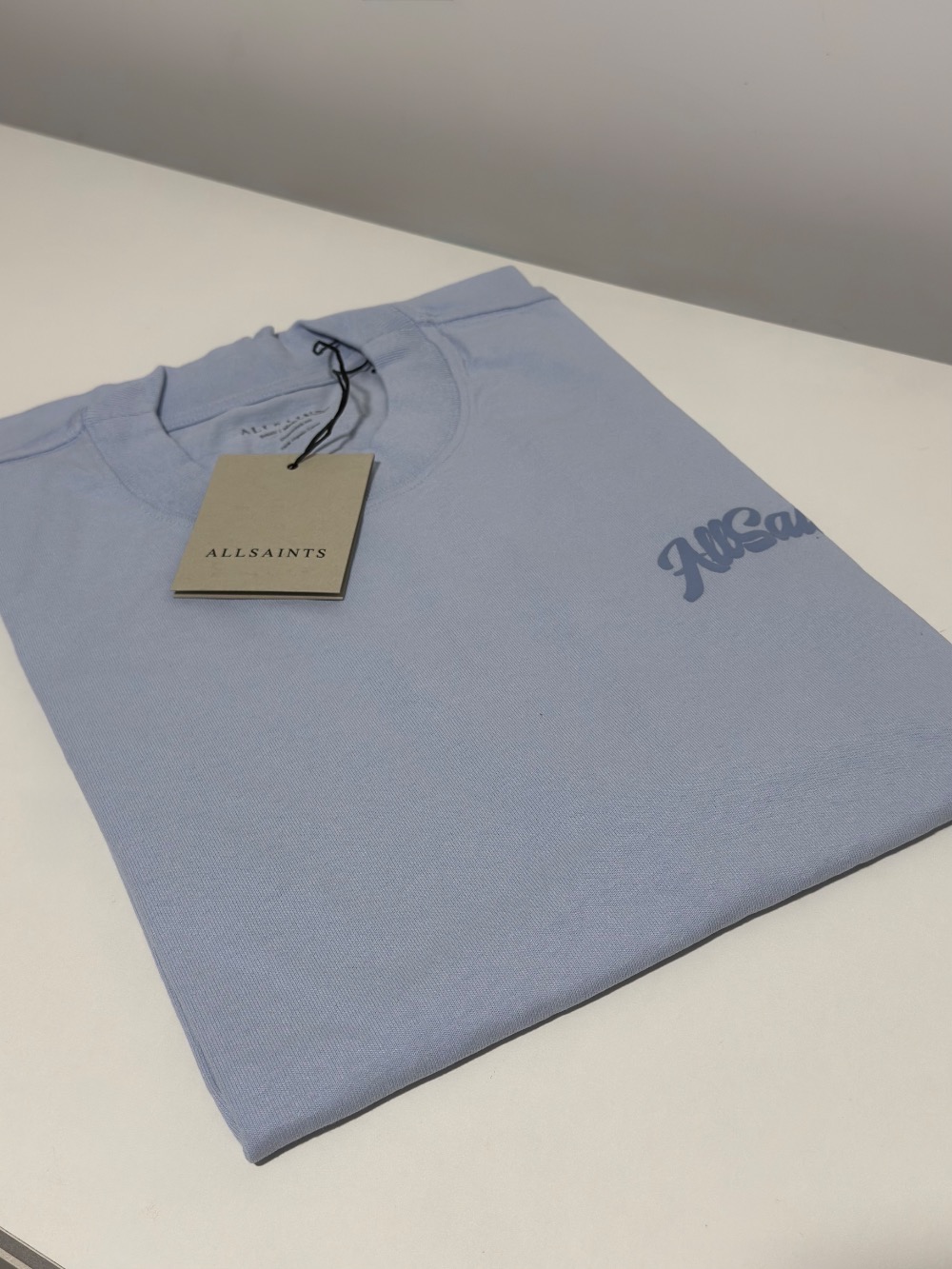 Camiseta AllSaints Odyssey Oversized Salton Blue — G, Novo
