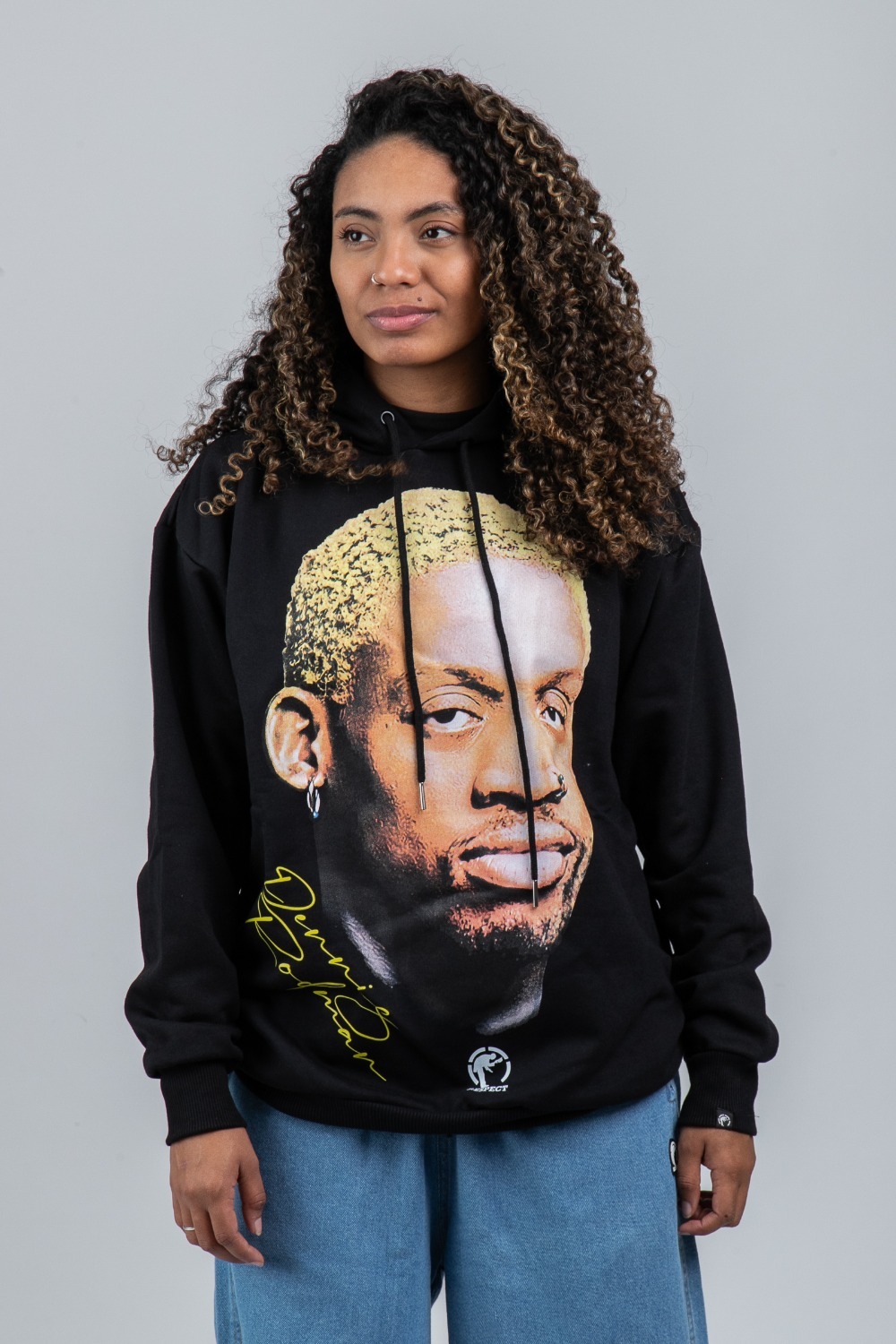Moletom Respect Rodman Face Black — P / M / G / XG / XXG / 3XG, Novo