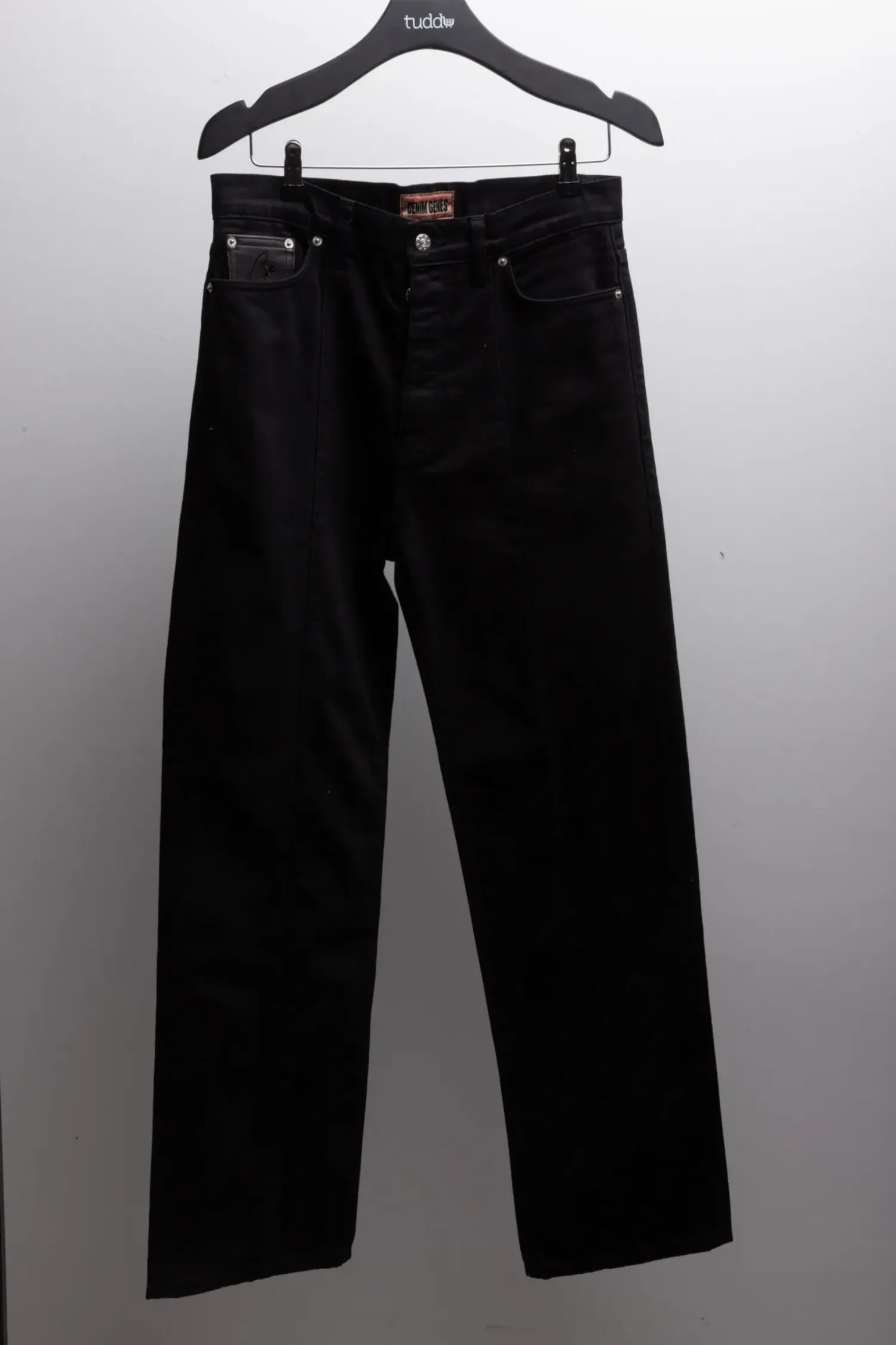 Calça Corteiz C-Star Stitch-Down Jeans Triple Black — P, Novo