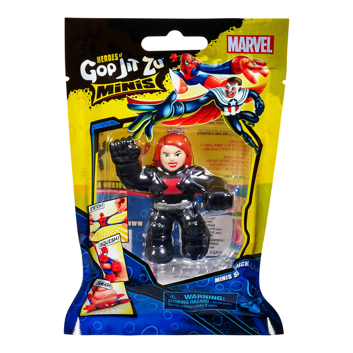 Boneco Elástico Que Estica Viúva Negra - Goo Jit Zu Marvel
