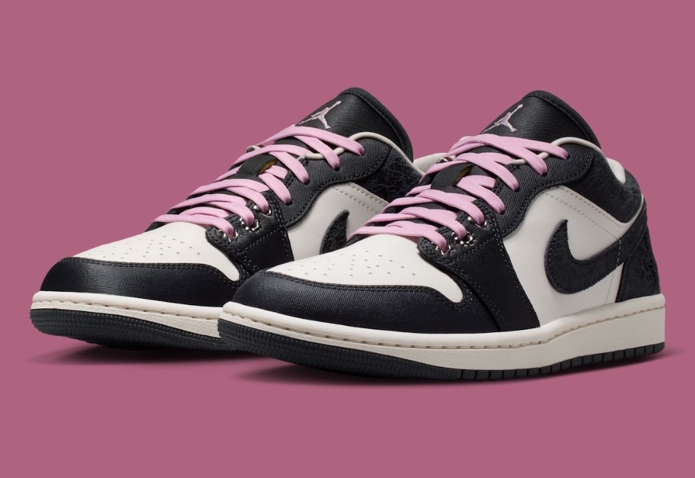 Air Jordan 1 Low SE Anthracite Sail Coconut Milk Iced Carmine — 35, Novo