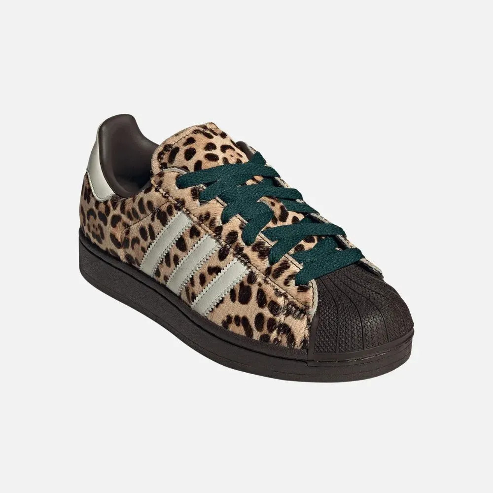 adidas Superstar II Leopard Dark Brown Ivory — 35, Novo