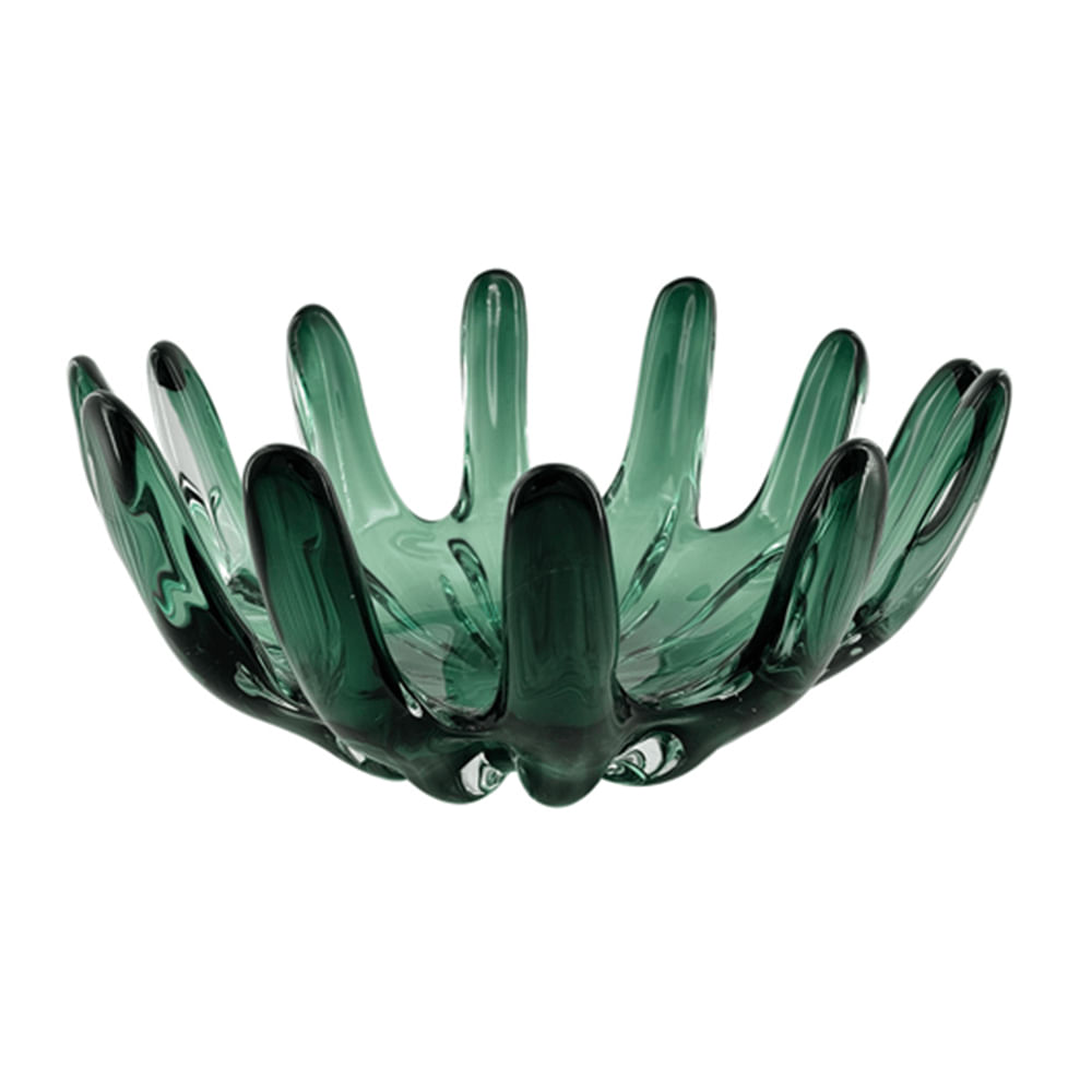 Centro De Mesa De Vidro Murano Verde - Btc