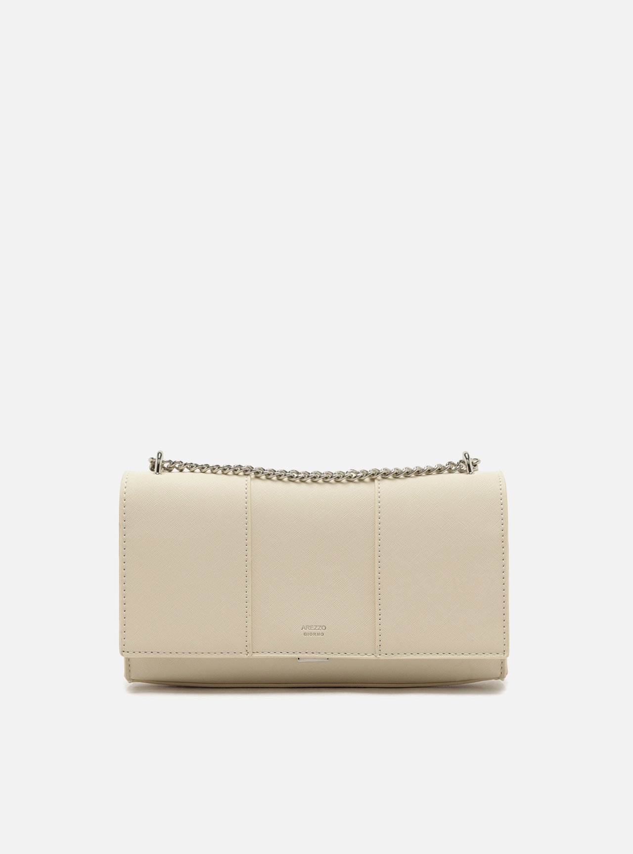 Bolsa Tiracolo Off-White Média Recortes