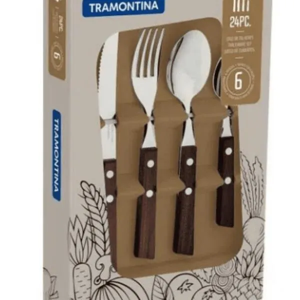JOGO CHURRASCO INOX 3PC TRAMONTINA