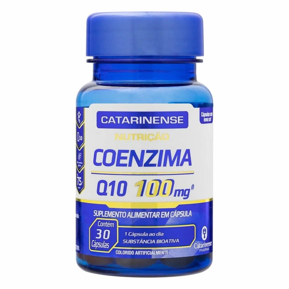 Coenzima Q10 100mg - 30 Cápsulas Soft Gel - Catarinense