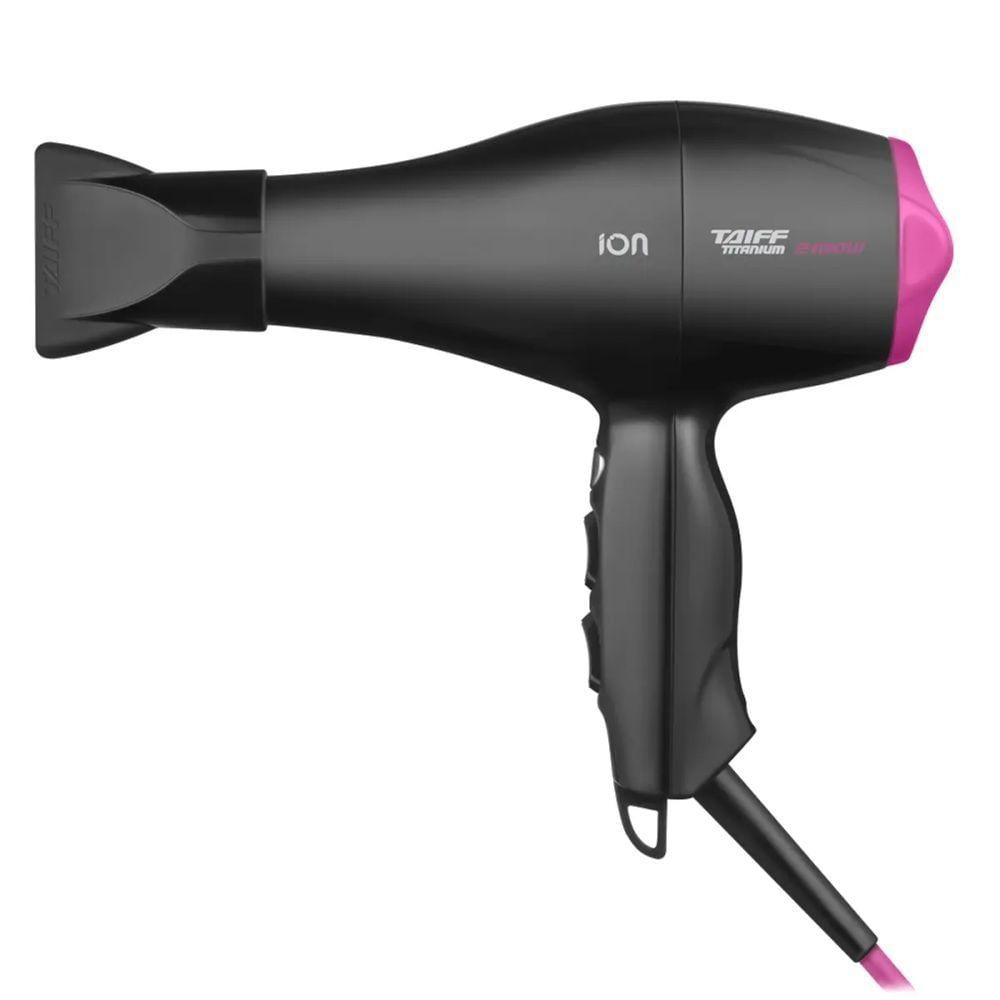 Foto 3 de Secador De Cabelo Titanium 2100W Preto/pink / 110V