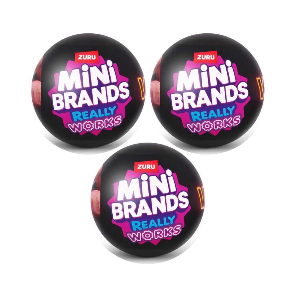 Kit com 3 Mini Brands Really Works Vinyl