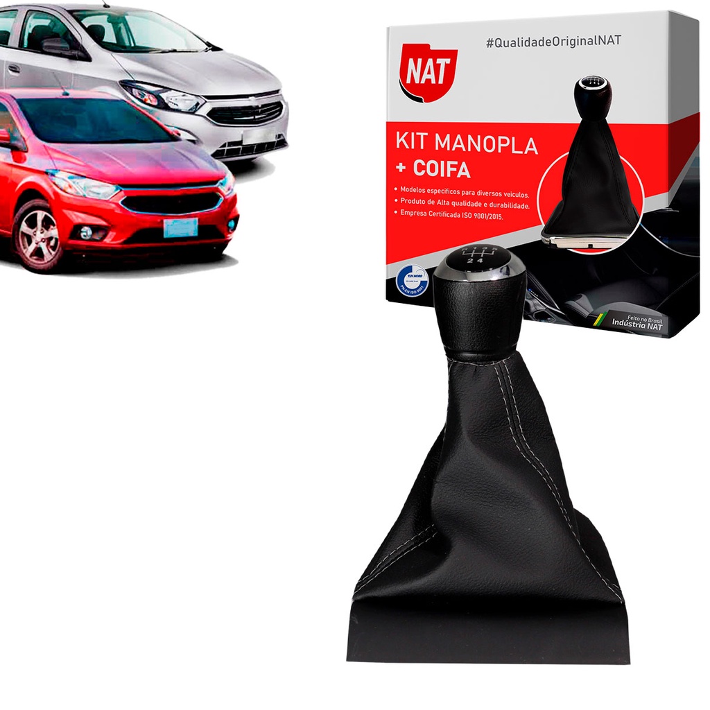 Manopla + Coifa Chevrolet Onix E Prisma 2013 Até 2019 - 5M
