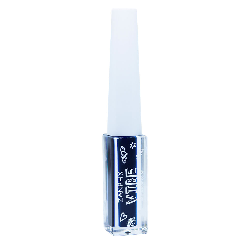 Delineador Líquido Zanphy Color Vibe — Azul