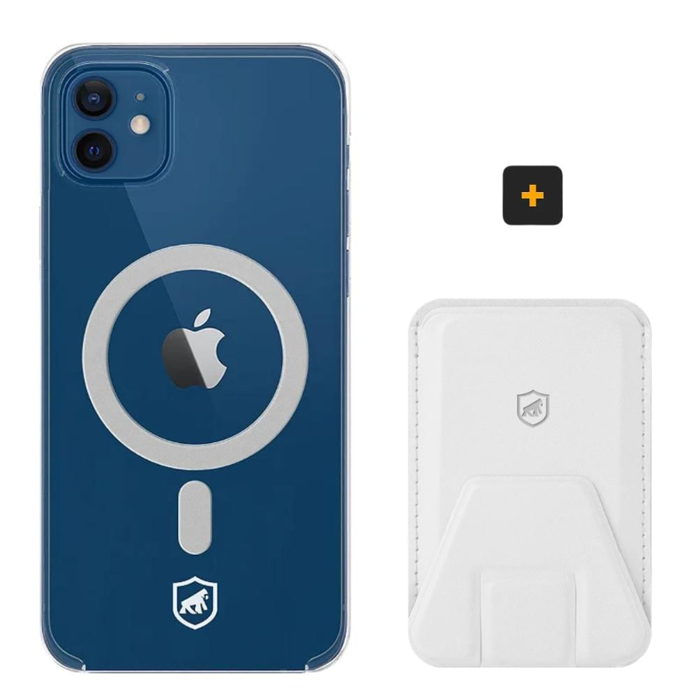 Kit Magsafe - Capa case capinha e Carteira com Kickstand para iPhone 12 - Gshield