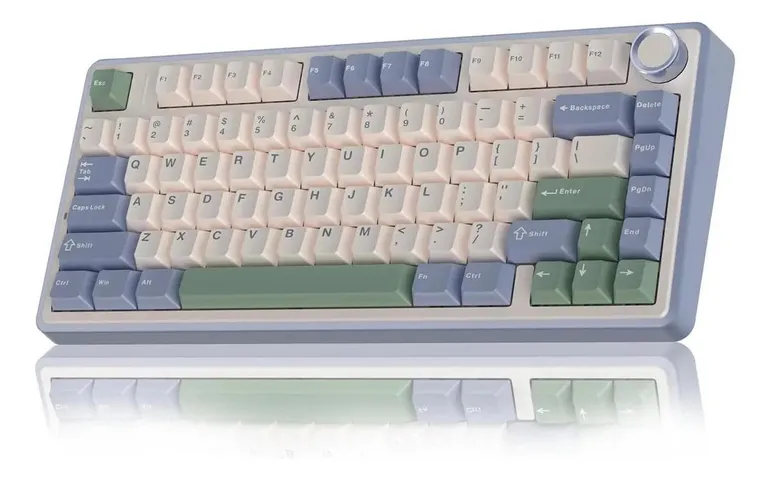 Teclado Mecânico Aula F75 Sem fio Tri-Mode