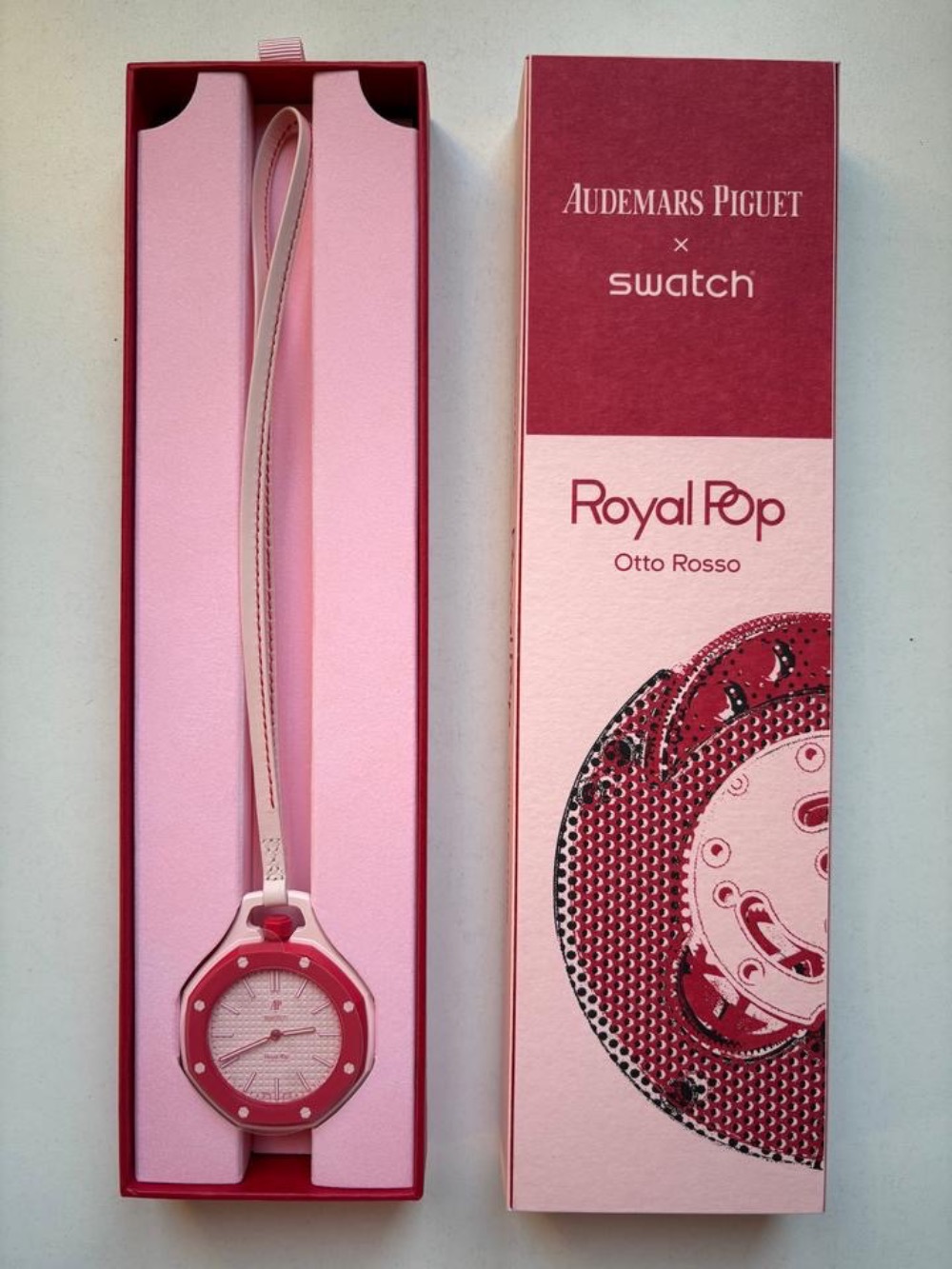 Audemars Piguet x Swatch Relógio Royal Pop OTTO ROSSO 40 mm — Único, Novo