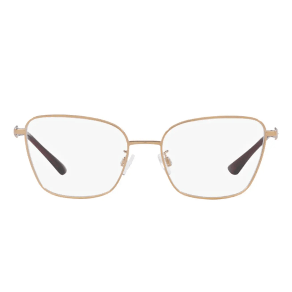 Armação para Óculos de Grau Feminina Platini P91211B L158 Dourado Rosé e Bordô