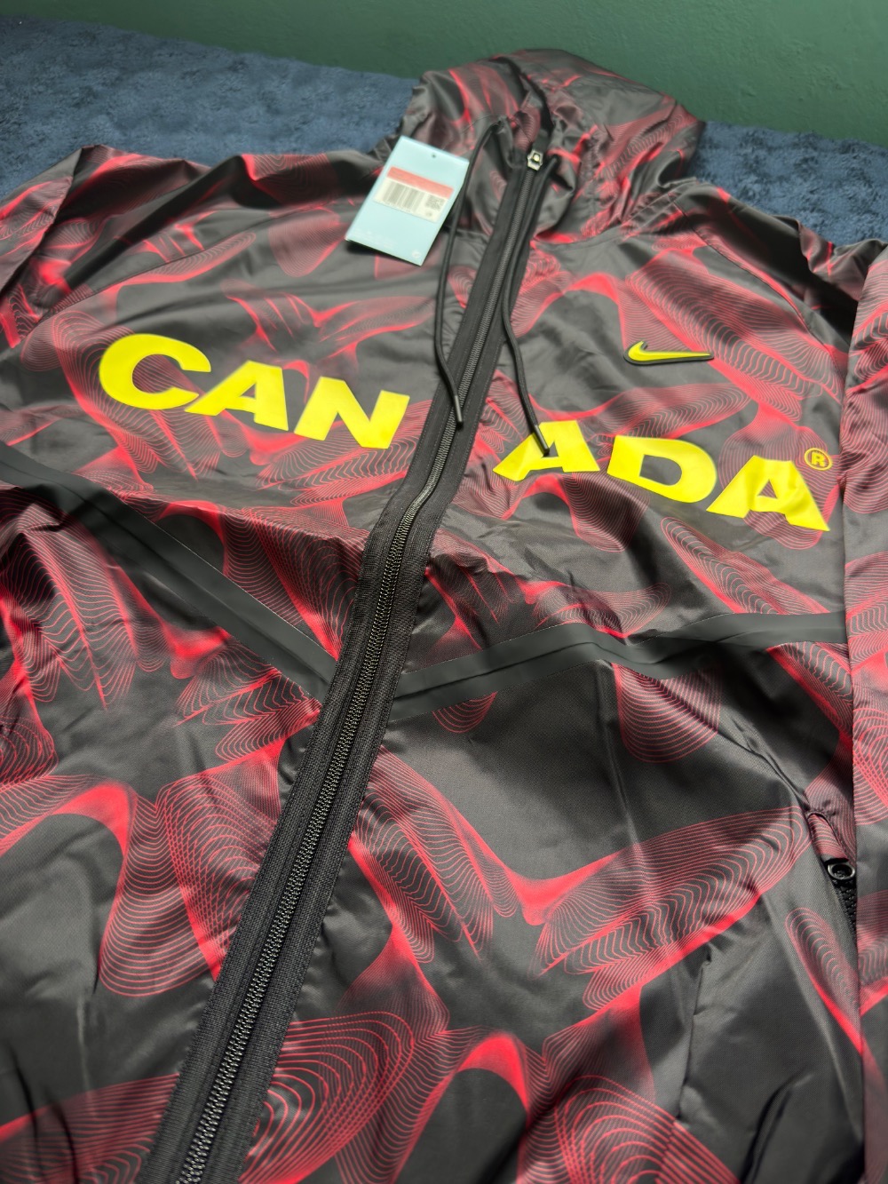 Canada x NOCTA x Nike Jaqueta Dri-FIT Anthem Black Red — G, Novo