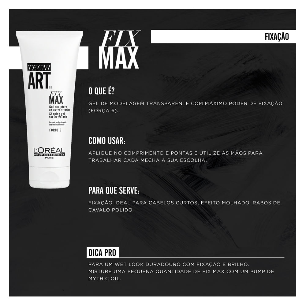 Foto 2 de L'Oréal Professionnel Tecni.Art Fix Max Gel Force 6 - Gel Fixador — 200ml
