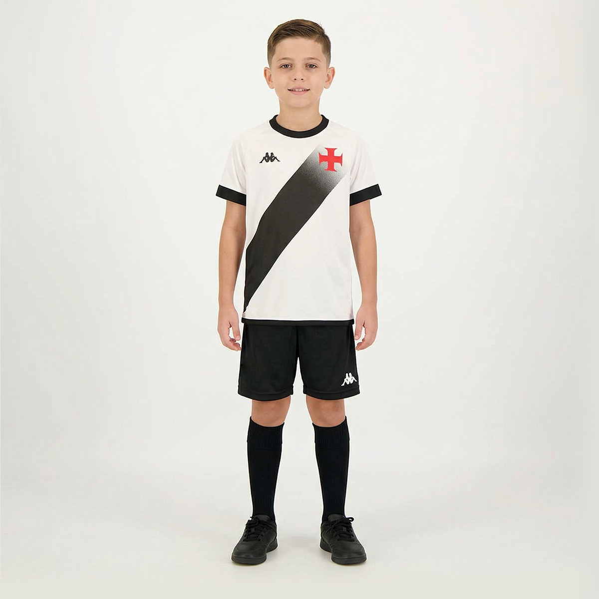 Kit Infantil Supporter Graphik Vasco Branco e Preto