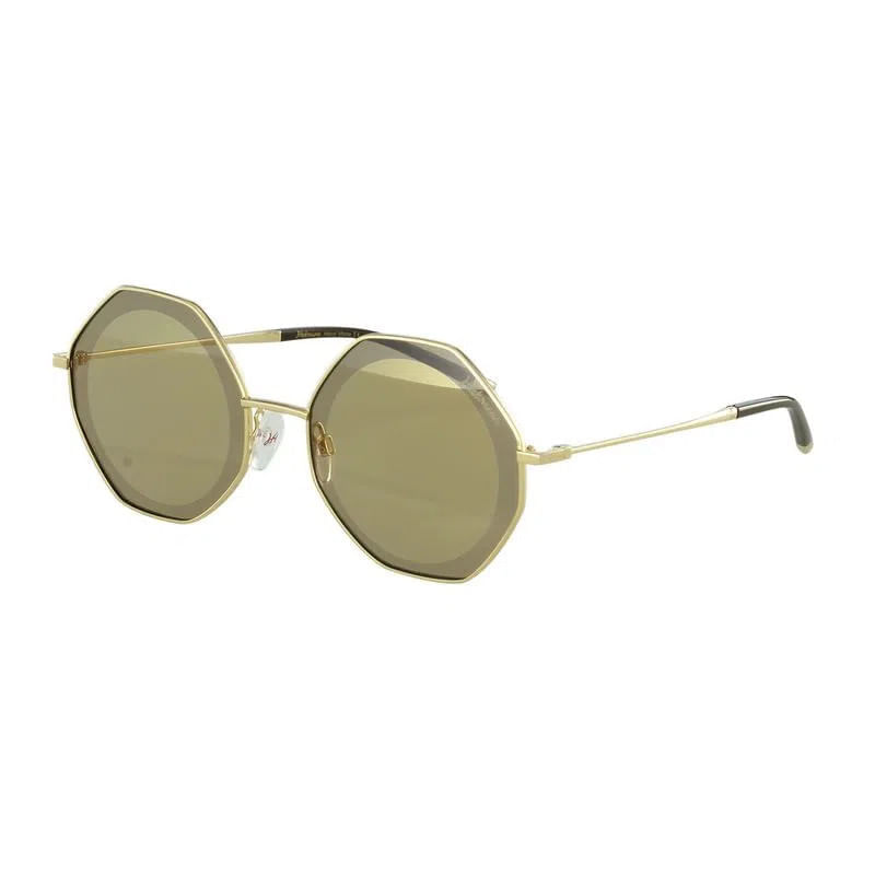 Óculos de Sol Feminino Hickmann HI3055 Octagonal Marrom